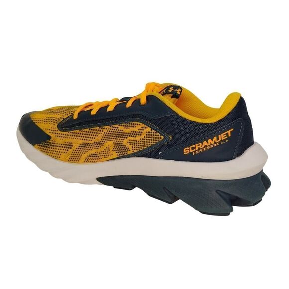 Under Armour Boys Pre-owned Scramjet Hypersonic Orange & Green Sneakers - sz. 7Y - Picture 2 of 7